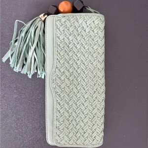 Rebecca Minkoff Sage Woven Clutch with Tassel